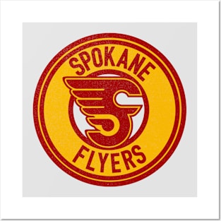 Classic Spokane Flyers WIHL Hockey Posters and Art